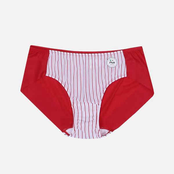 Fila Summer Heritage Women's Briefs - Red/White,NZ 307-94657